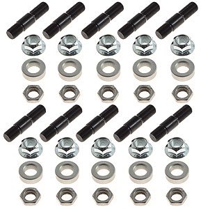 Wheel Studs, Screw-In, stud kit with .0625 washers